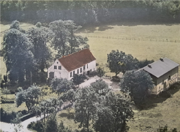Luftaufnahme Gut Wesebygaard 1950